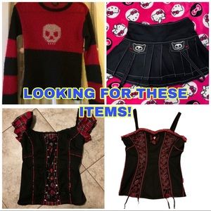 LOOKING FOR THESE ITEMS!!